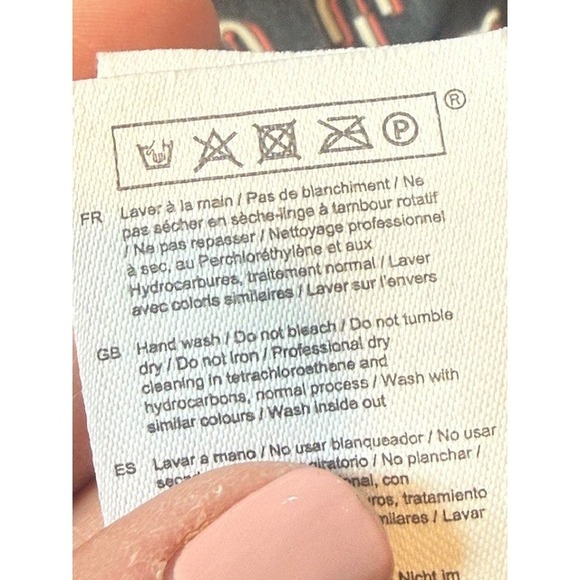 Maje Rockinala Monogram M Print Pleated Mini Dress 34 US 2 Balloon Sleeve - Picture 14 of 14